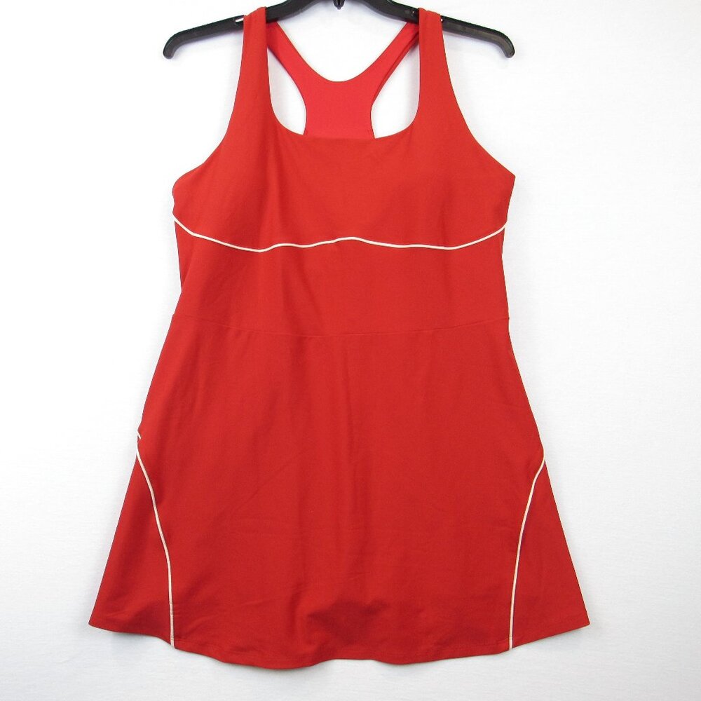 Old Navy Active Go Dry Women's XL Powersoft Athletic Dress Red Built In Shorts